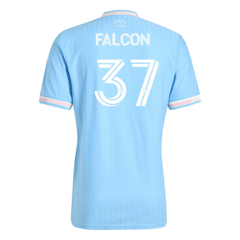 adidas Falcon Inter Miami Authentic Third Jersey 25/26 (Blue/Pink) | SoccerWearhouse