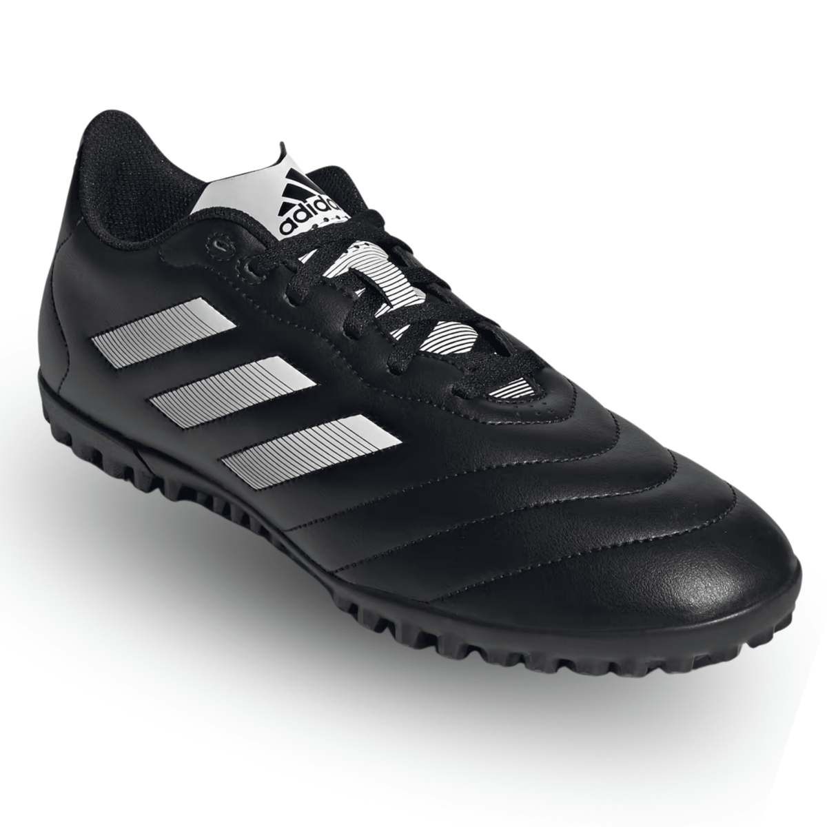 adidas Goletto VIII TF Artificial Turf Soccer Shoes (Black/White) | SoccerWearhouse