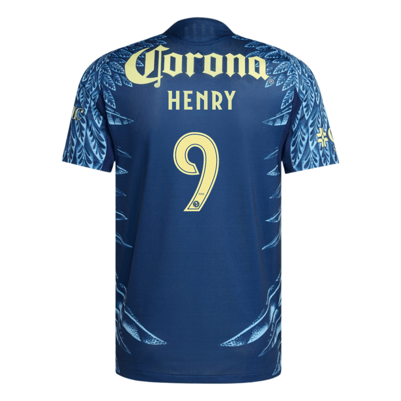 adidas Henry Men's Club América 25/26 Authentic Away Jersey (Blue) | SoccerWearhouse