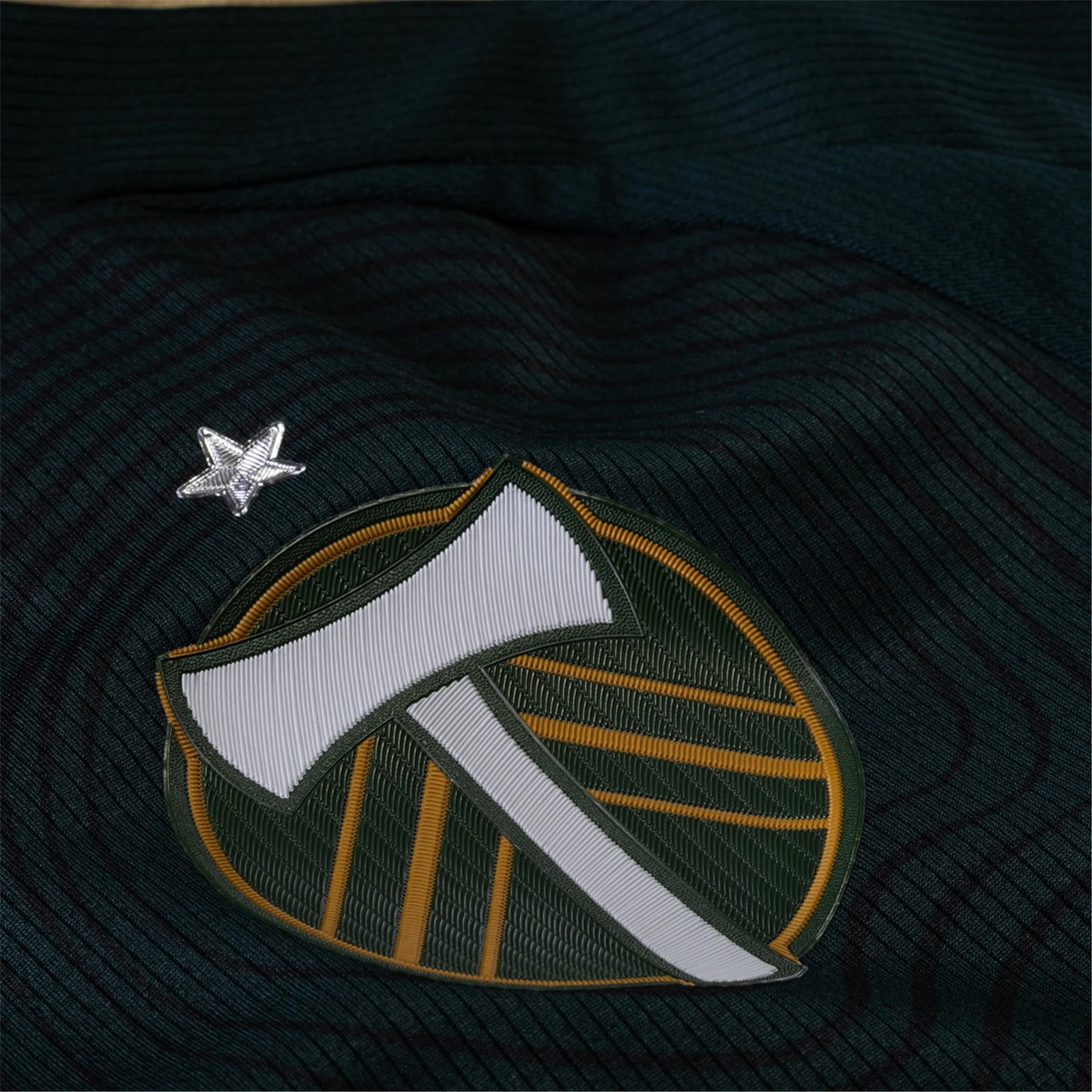 adidas Hunter Sulte Portland Timbers Authentic Home Jersey w/ MLS & Apple Patch 25/26 (Green/Gold) | SoccerWearhouse