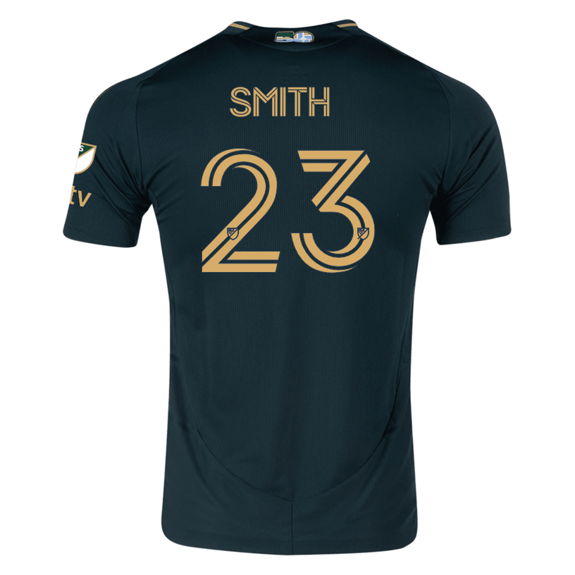 adidas Ian Smith Portland Timbers Authentic Home Jersey w/ MLS &amp; Apple Patch 25/26 (Green/Gold) | SoccerWearhouse