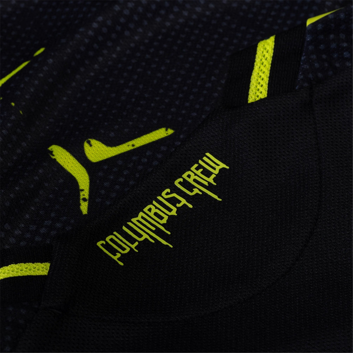 adidas Ibrahim Aliyu Columbus Crew Authentic Away Jersey w/ MLS Patches 25/26 (Black/Yellow) | SoccerWearhouse