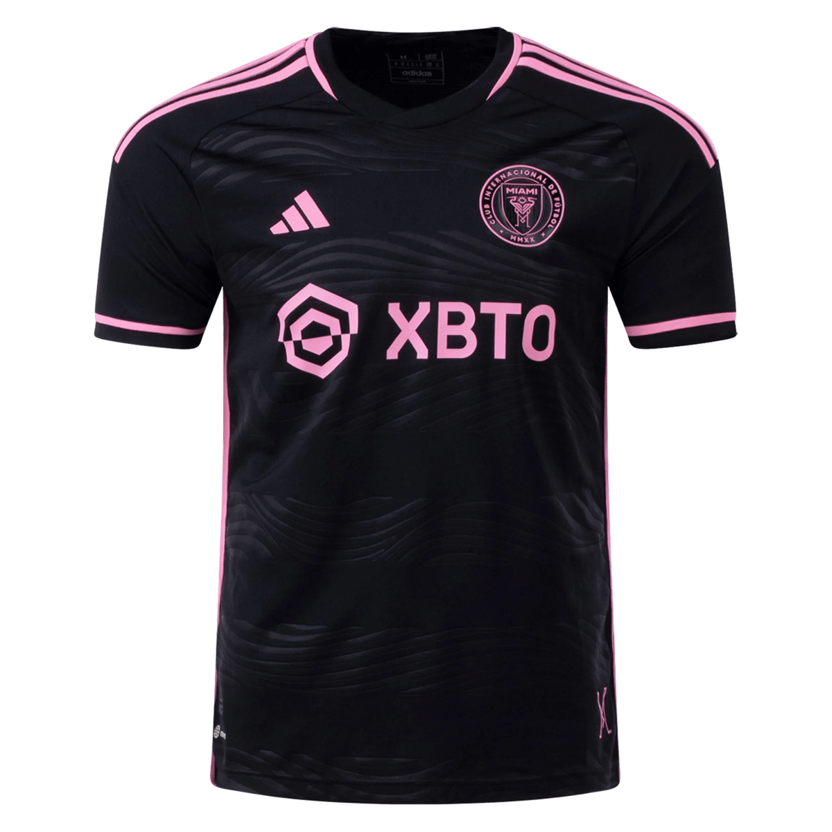 adidas Inter Miami Authentic Away Jersey 23/24 (Black/Pink) | SoccerWearhouse