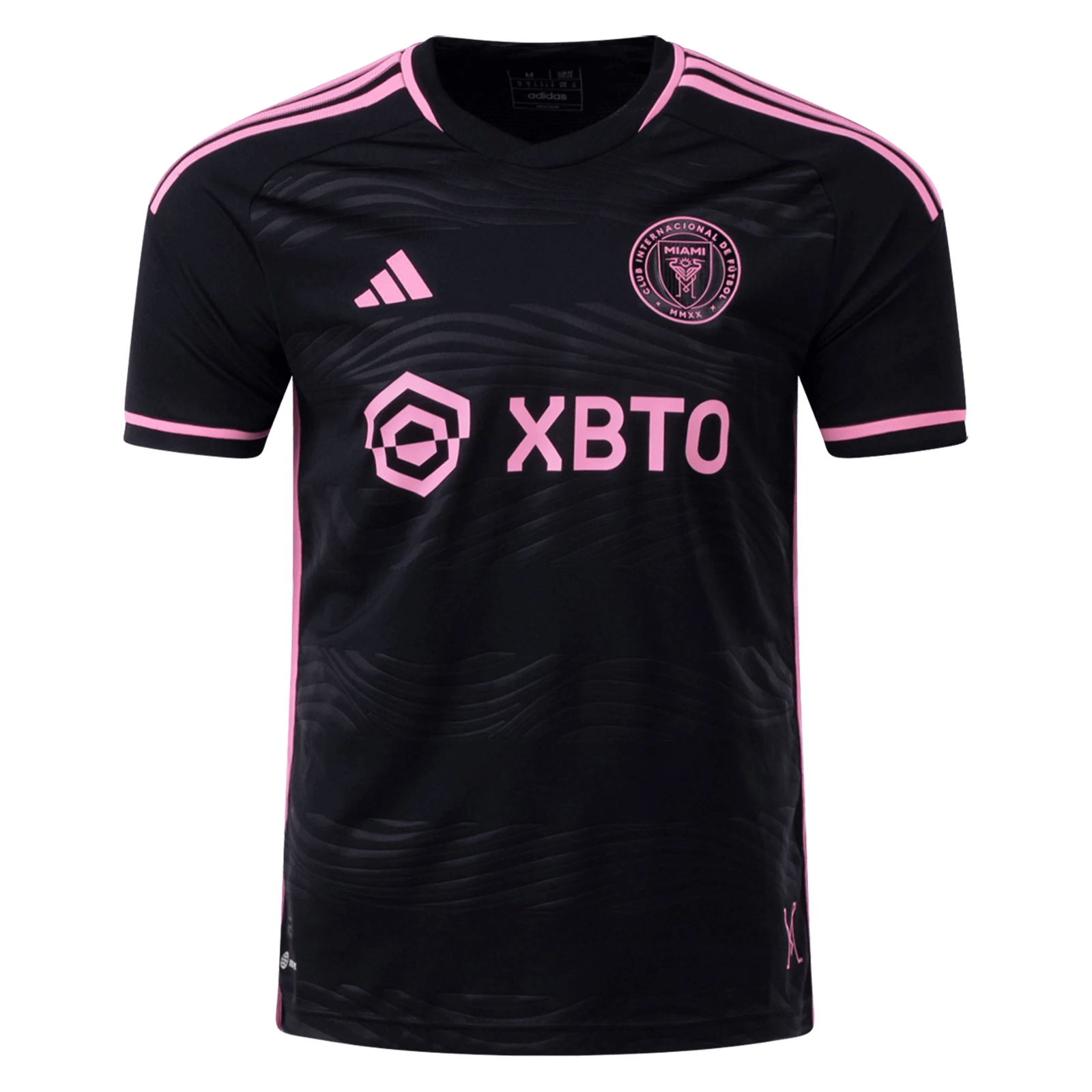 adidas Inter Miami Authentic Away Jersey 23/24 (Black/Pink) | SoccerWearhouse