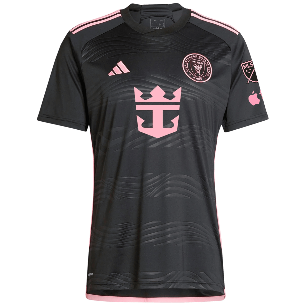 adidas Inter Miami DeAndre Yedlin Royal Caribbean Away Jersey w/ MLS + Apple TV Patches 23/24 (Black/Bliss Pink) | SoccerWearhouse