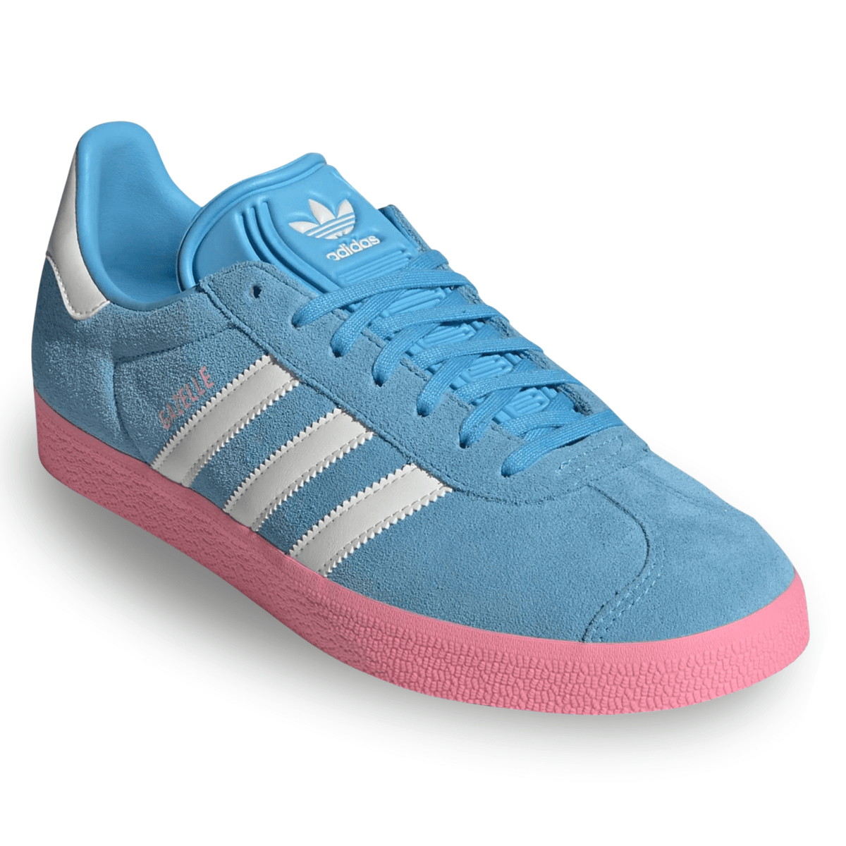 adidas Inter Miami Gazelle Indoor Soccer Shoes (Sky Blue/Pink) | SoccerWearhouse