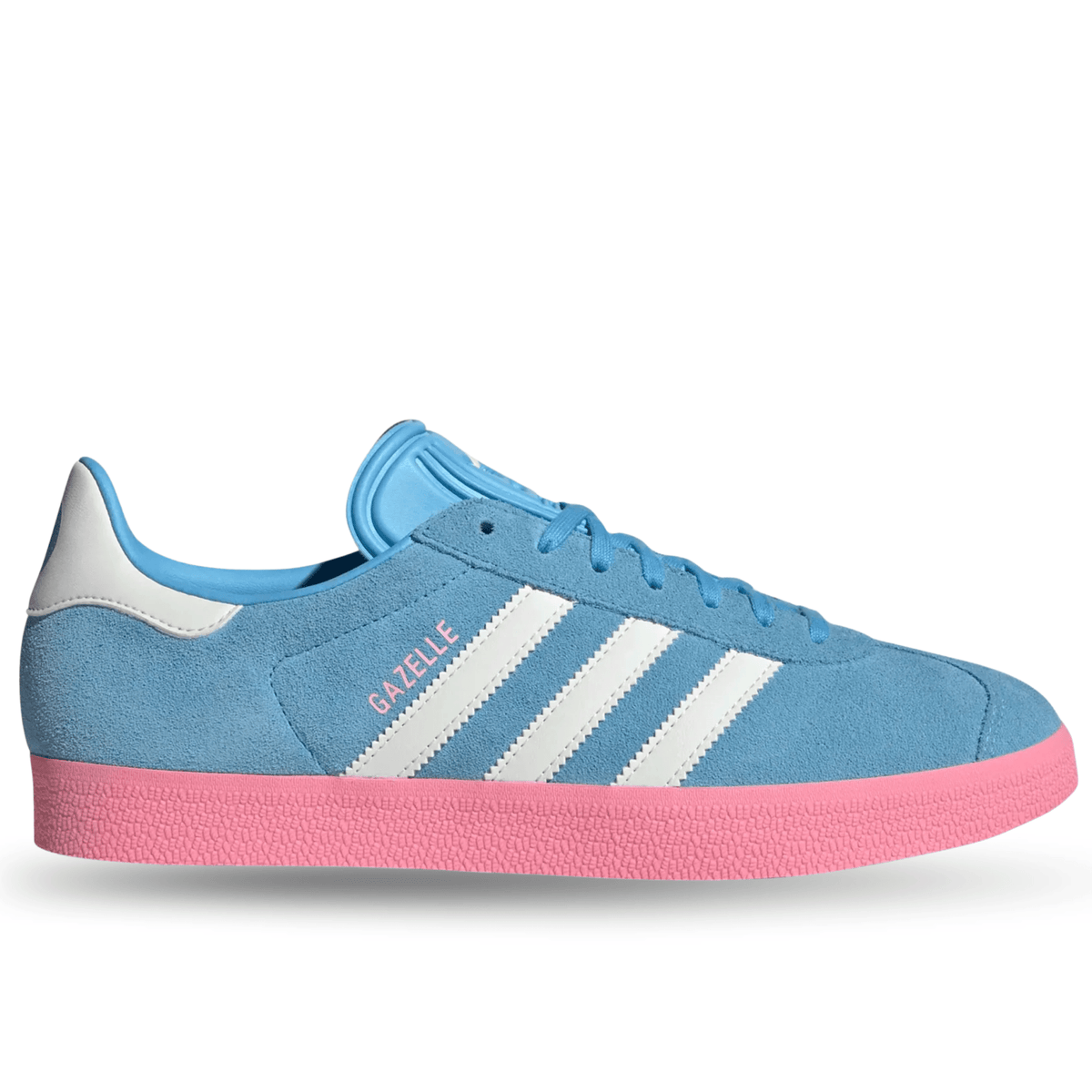 adidas Inter Miami Gazelle Indoor Soccer Shoes (Sky Blue/Pink) | SoccerWearhouse