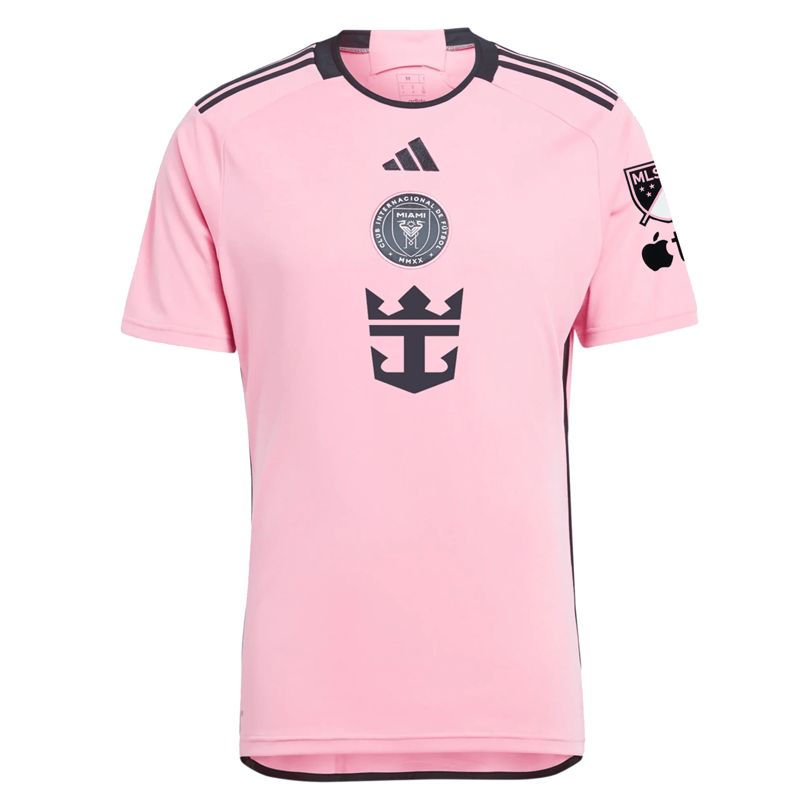 adidas Inter Miami Lionel Messi Royal Caribbean Home Jersey w/ MLS + Apple TV Patches 24/25 (Easy Pink) | SoccerWearhouse