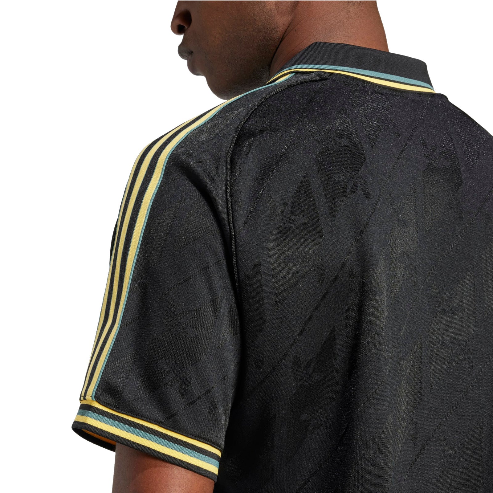 adidas Jamaica 24/25 Lifestyle Soccer Jersey (Black/Multi) | SoccerWearhouse