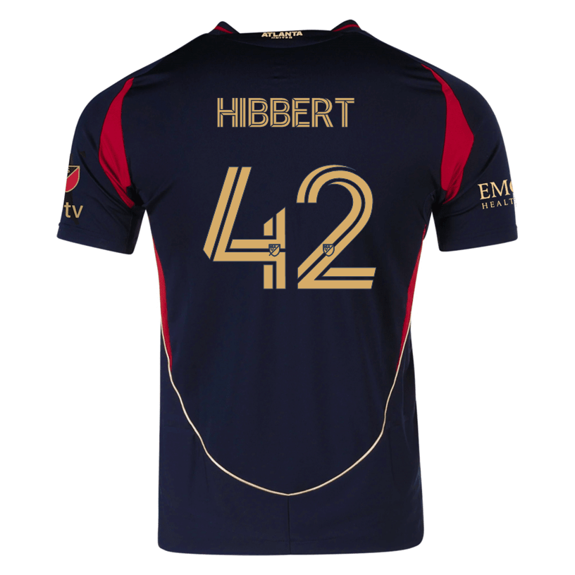adidas Jayden Hibbert Atlanta United Authentic Home Jersey w/ MLS Patches 25/26 (Red/Black) | SoccerWearhouse