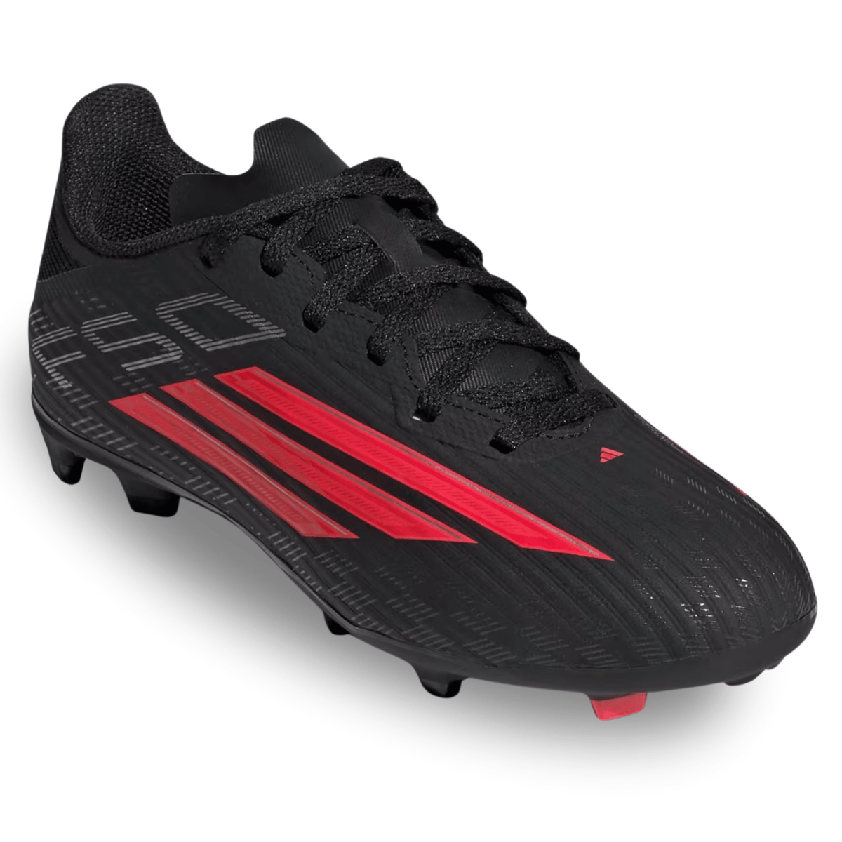 adidas Jr. F50 League FG/MG Soccer Cleats (Black/Lucid Red) | SoccerWearhouse