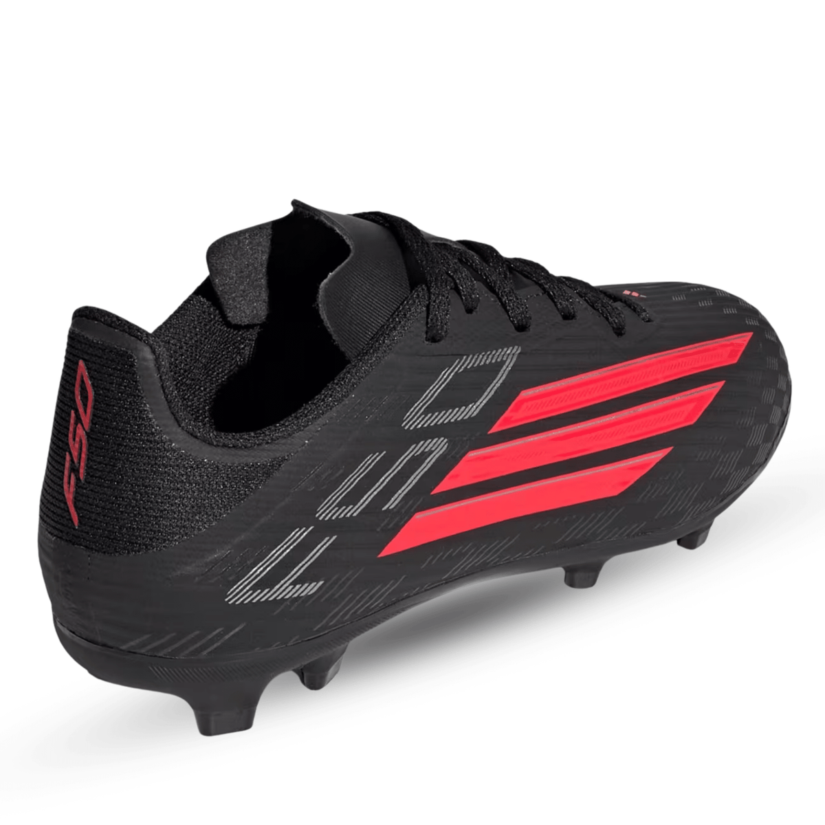 adidas Jr. F50 League FG/MG Soccer Cleats (Black/Lucid Red) | SoccerWearhouse