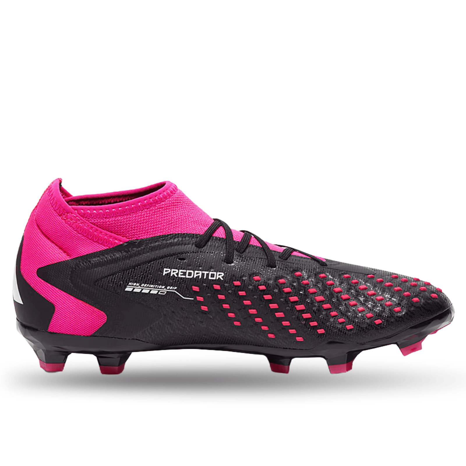 adidas Jr. Predator Accuracy.1 Firm Ground Soccer Cleats (Core Black/Team Shock Pink) | SoccerWearhouse
