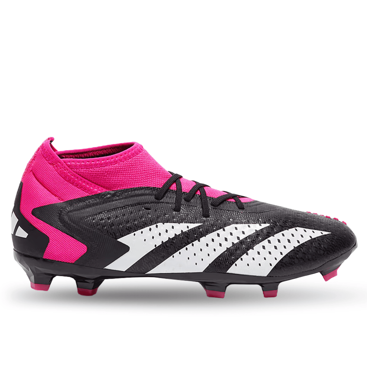 adidas Jr. Predator Accuracy.1 Firm Ground Soccer Cleats (Core Black/Team Shock Pink) | SoccerWearhouse