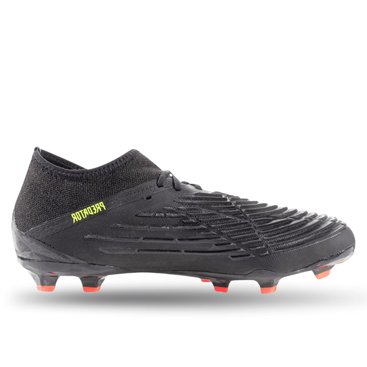 adidas Jr. Predator Edge.1 FG Soccer Cleats (Core Black/Solar Yellow) | SoccerWearhouse