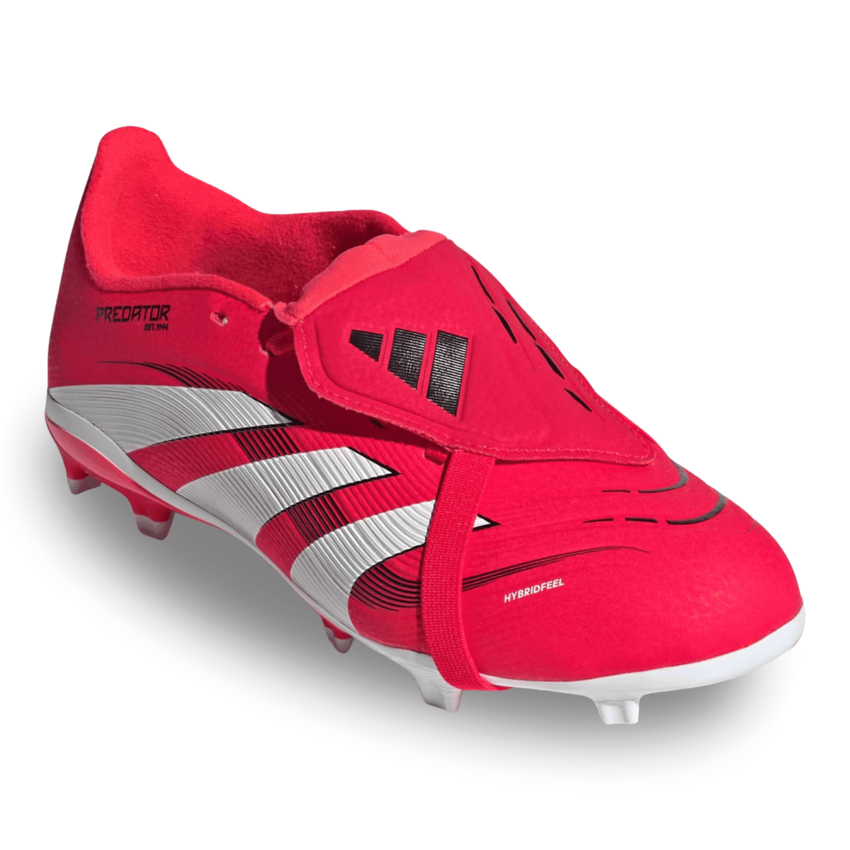 adidas Jr. Predator League FT FG Soccer Cleats (Lucid Red/White/Black) | SoccerWearhouse