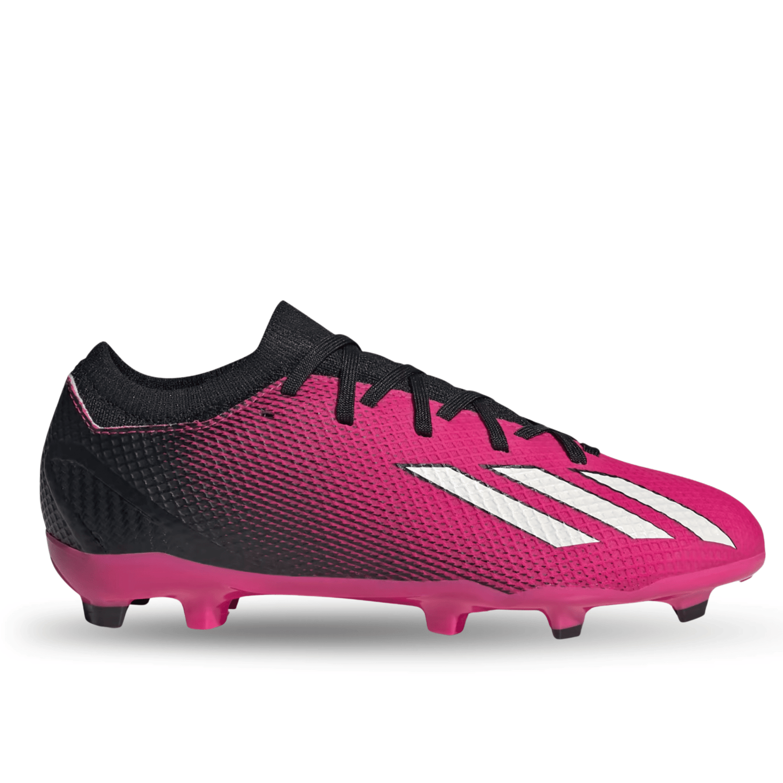 adidas Jr. X Speedportal.3 Firm Ground Soccer Cleats (Team Shock Pink/Core Black) | SoccerWearhouse