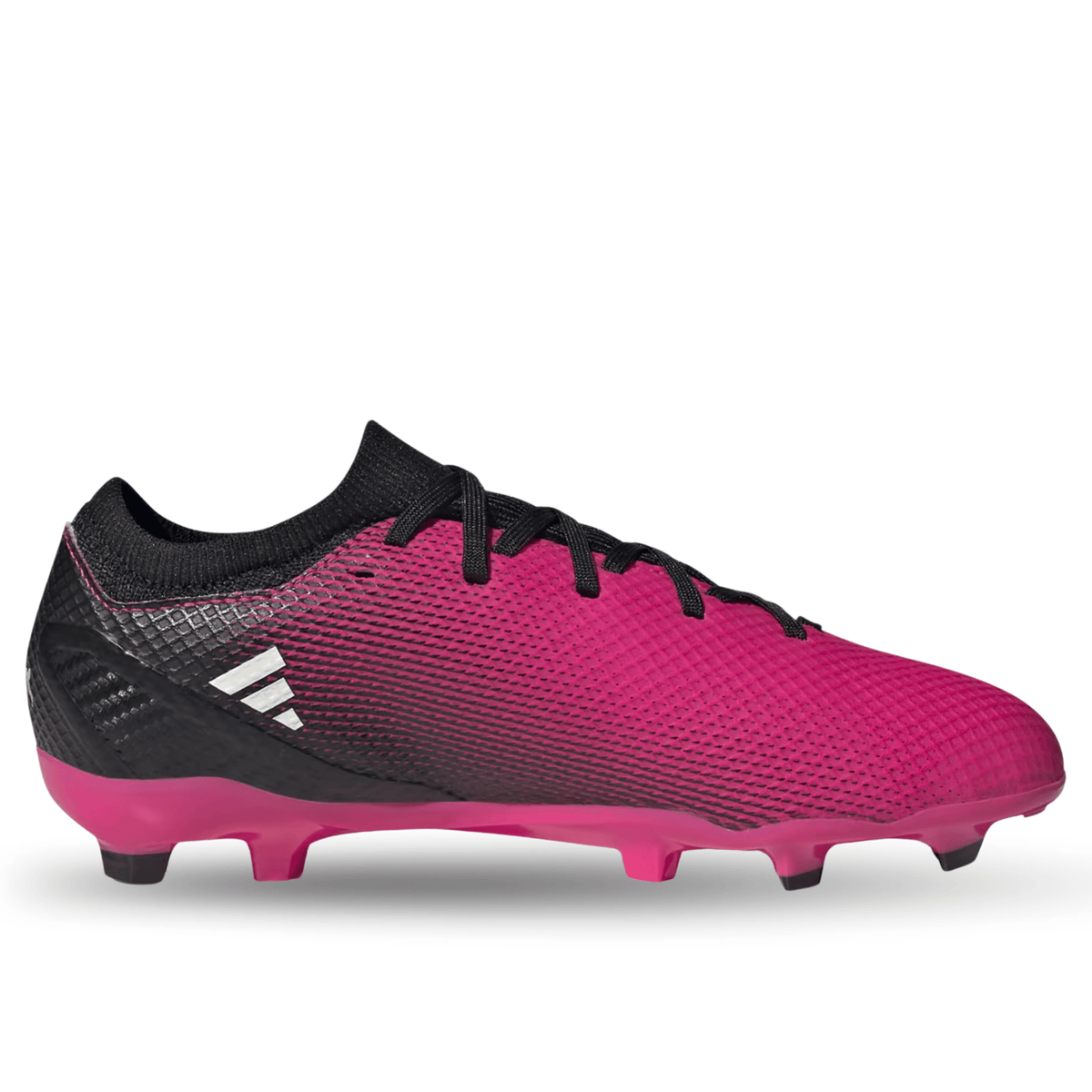 adidas Jr. X Speedportal.3 Firm Ground Soccer Cleats (Team Shock Pink/Core Black) | SoccerWearhouse