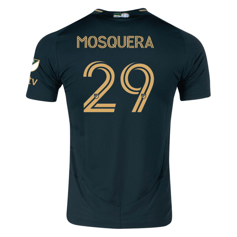 adidas Juan Mosquera Portland Timbers Authentic Home Jersey w/ MLS &amp; Apple Patch 25/26 (Green/Gold) | SoccerWearhouse