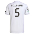 adidas Jude Bellingham Real Madrid Authentic Home Jersey 25/26 w/ Champions League Patches (White)