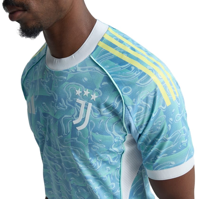 adidas Juventus Authentic Away Jersey 25/26 (Ash Blue) | SoccerWearhouse