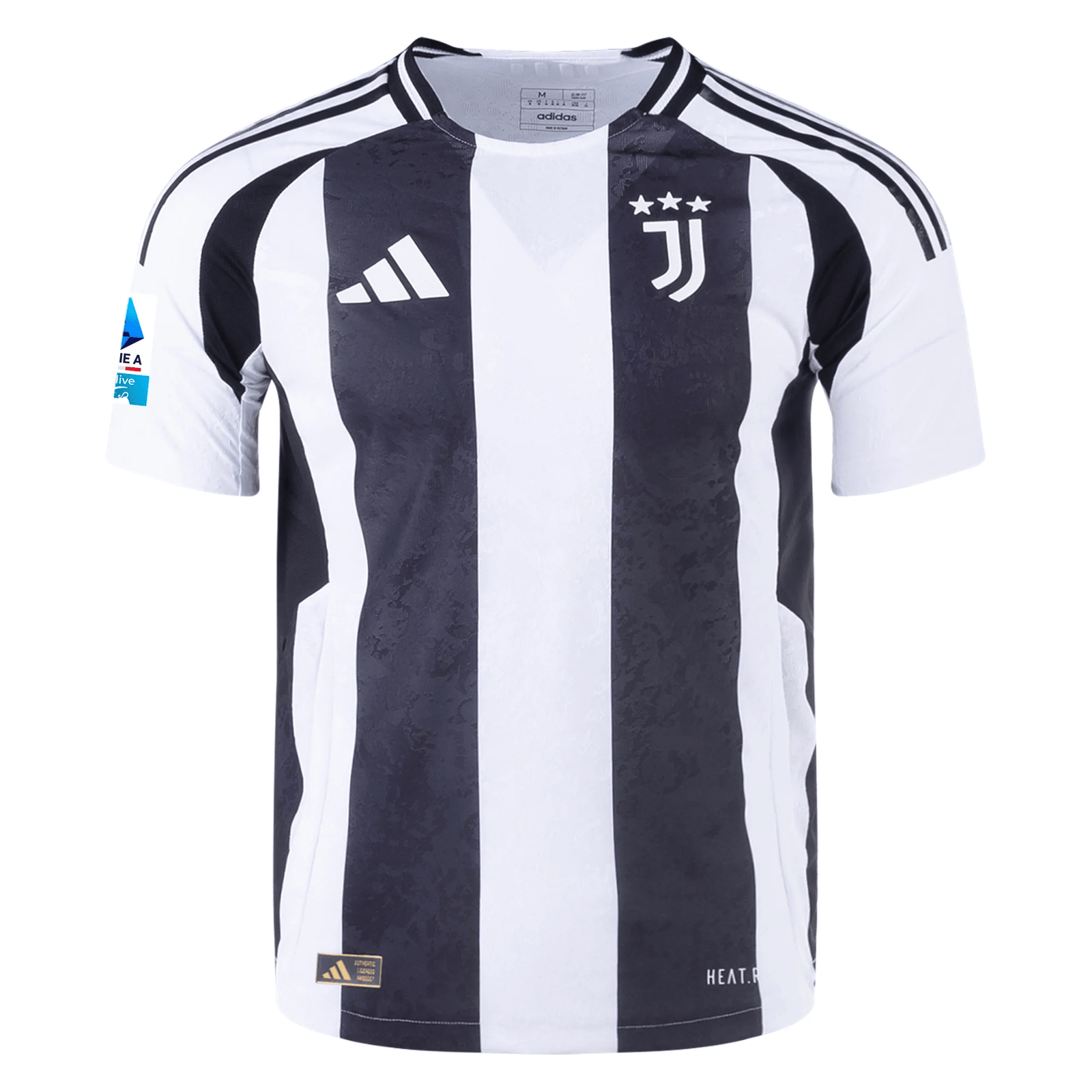 adidas Juventus Authentic Gleison Bremer Home Jersey w/ Serie A Patch 24/25 (White/Black) | SoccerWearhouse