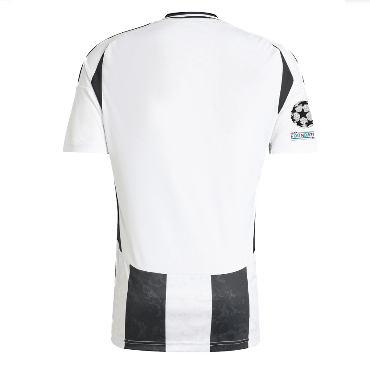 adidas Juventus Authentic Home Jersey w/ Champions League + Copa Italia Patches 24/25 (White/Black) | SoccerWearhouse