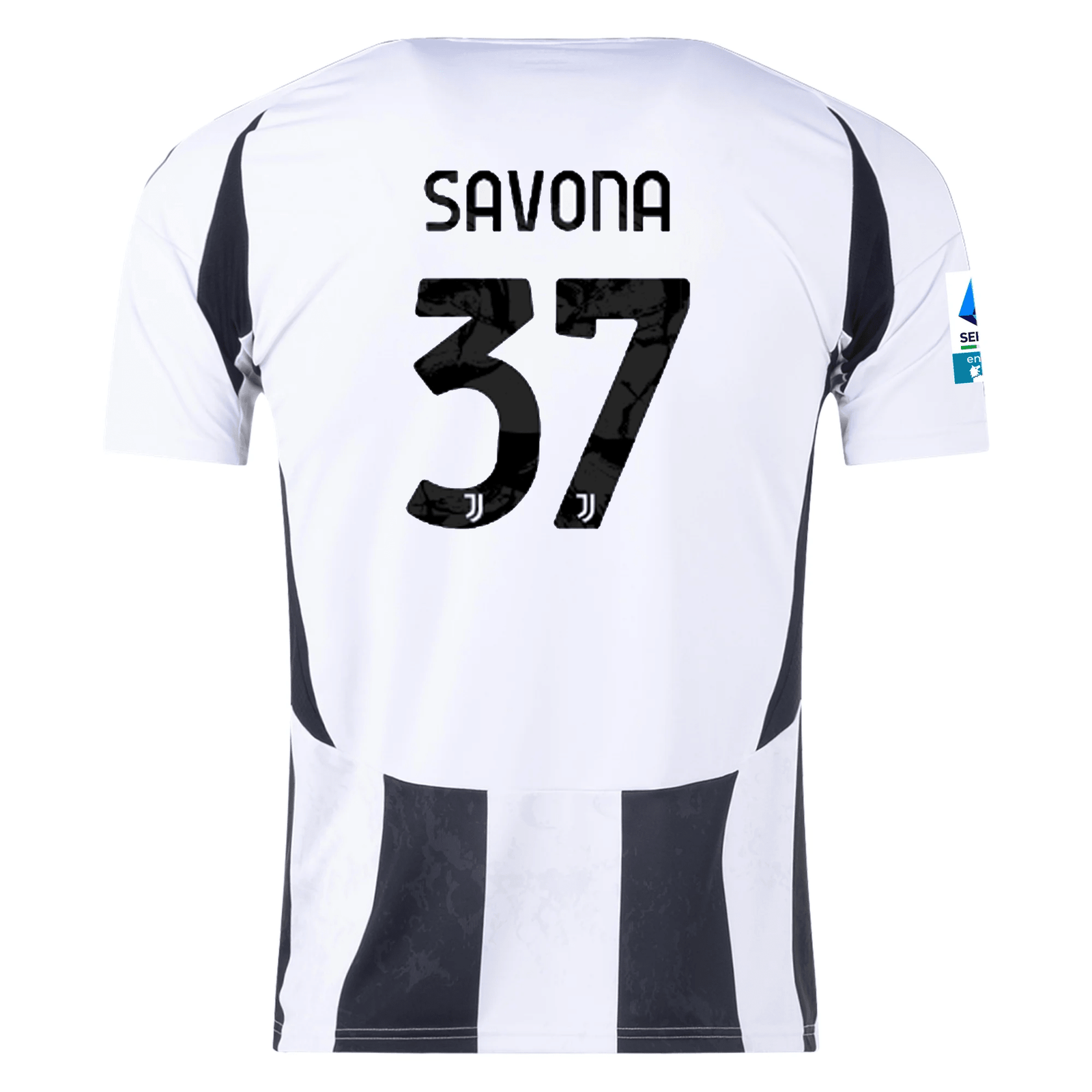 adidas Juventus Nicolò Savona Home Jersey w/ Serie A Patch 24/25 (White/Black) | SoccerWearhouse