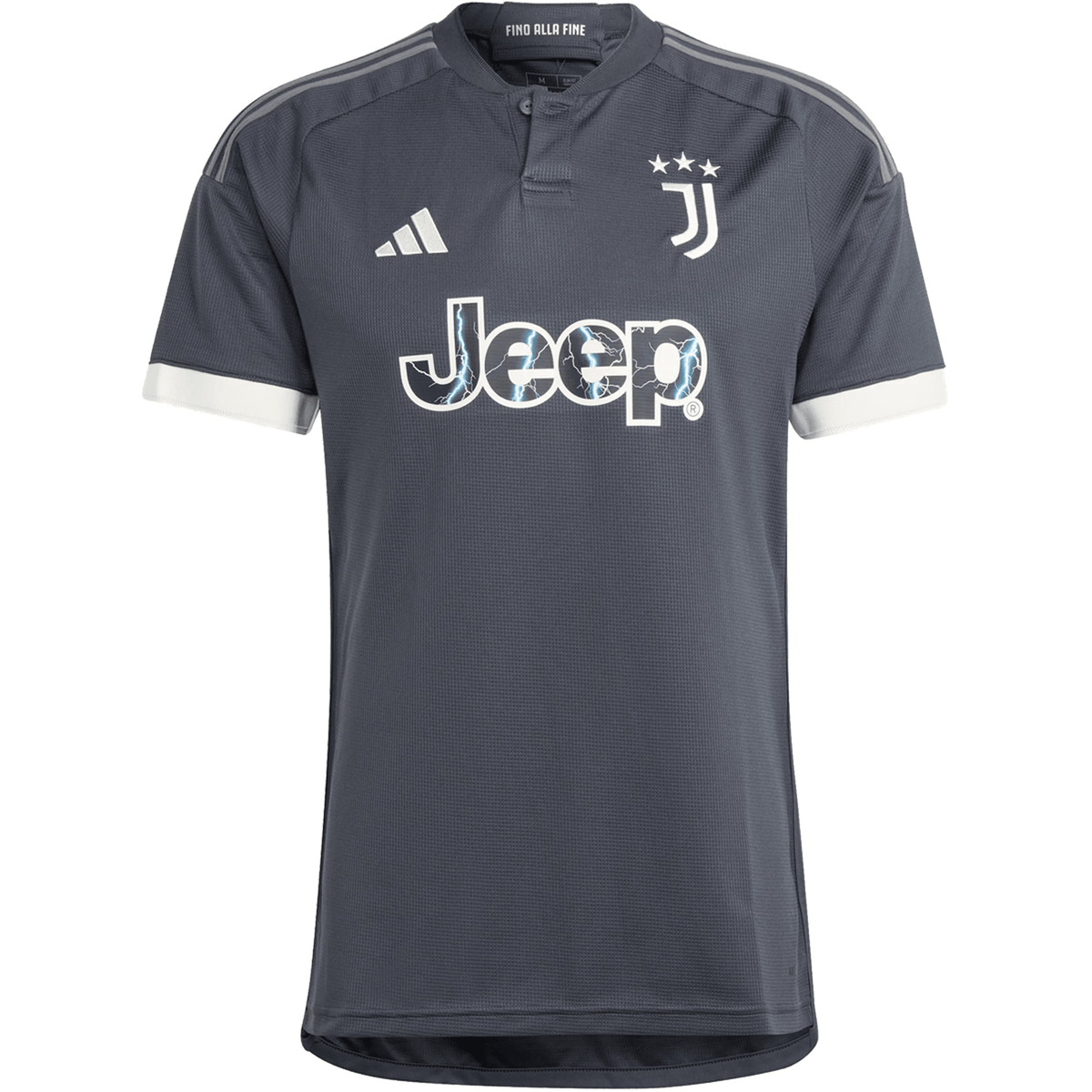 adidas Juventus Third Jersey 23/24 (Carbon/Cream White) | SoccerWearhouse