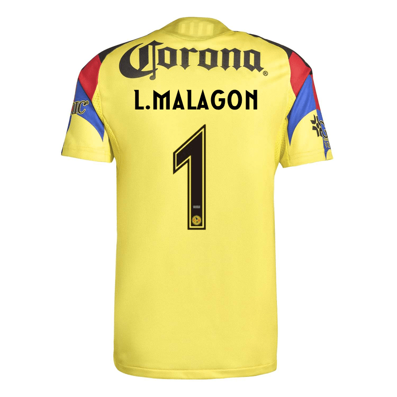 adidas L. Malagon Men's Club America 25/26 Authentic Home Jersey (Yellow) | SoccerWearhouse