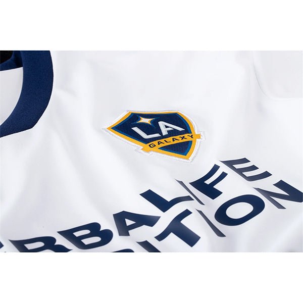 adidas LA Galaxy Home Stadium Jersey 22/23 w/ Rose Bowl Emblem (White/Navy) | SoccerWearhouse