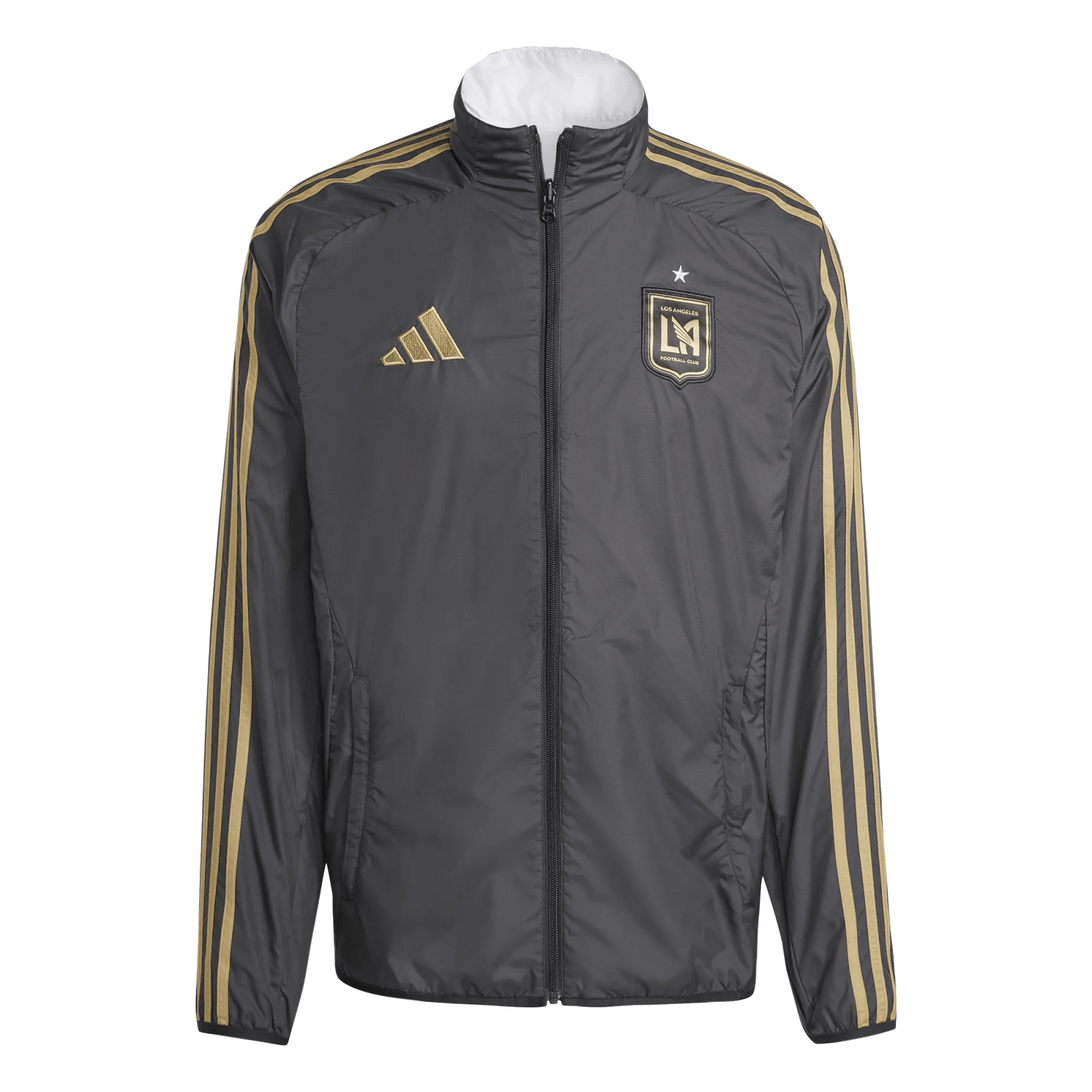 adidas LAFC Anthem Jacket 25/26 (Black) | SoccerWearhouse