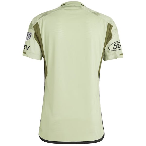 adidas LAFC Authentic Away Jersey 23/24 w/ MLS + Apple + Ford + Childhood Cancer Awareness Patch (Green) | SoccerWearhouse