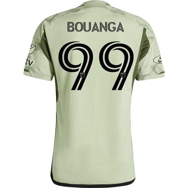 adidas LAFC Authentic Denis Bouanga Away Jersey w/ MLS + Apple TV + Ford Patches 24/25 (Magic Lime) | SoccerWearhouse