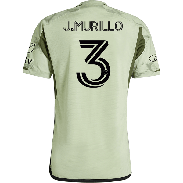 adidas LAFC Authentic Jesús Murillo Away Jersey w/ MLS + Apple TV + Ford Patches 24/25 (Magic Lime) | SoccerWearhouse