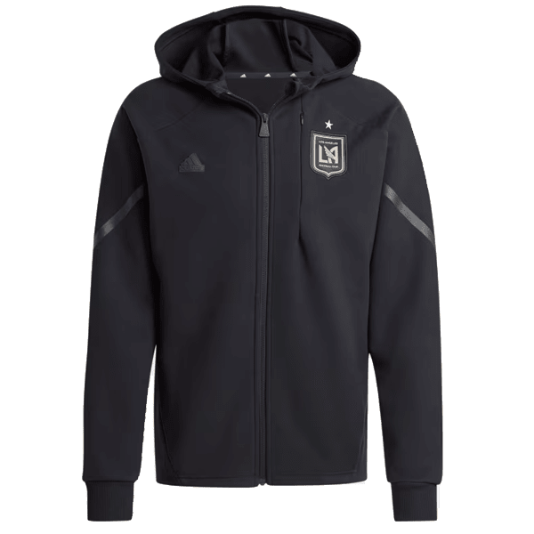 adidas LAFC D4GMD Anthem Hoodie Jacket 2024 (Black) | SoccerWearhouse