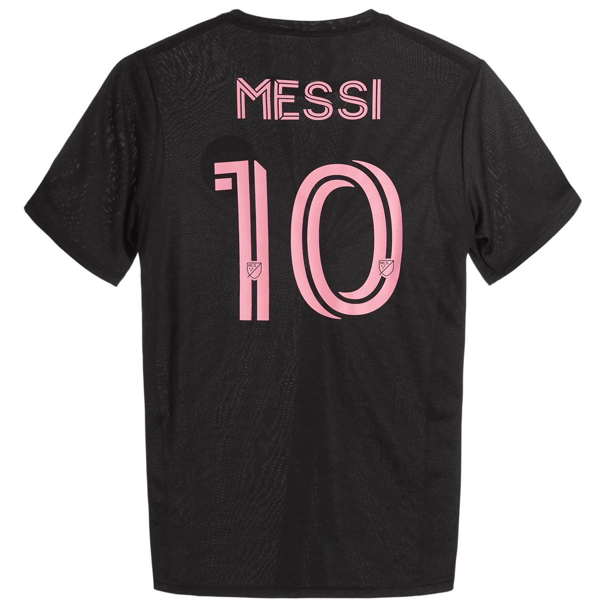 adidas Lionel Messi Name &amp; Number Jersey 24/25 (Black/Truly Pink) | SoccerWearhouse