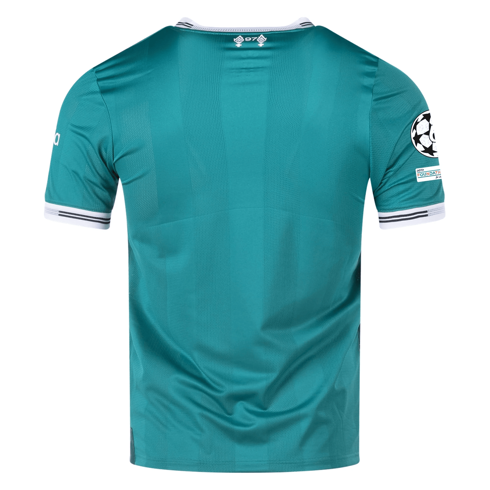 adidas Liverpool FC Authentic Third Jersey w/ Champions League Patches 25/26 (Sea Green) | SoccerWearhouse