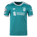 adidas Liverpool FC Authentic Third Jersey w/ Champions League Patches 25/26 (Sea Green)