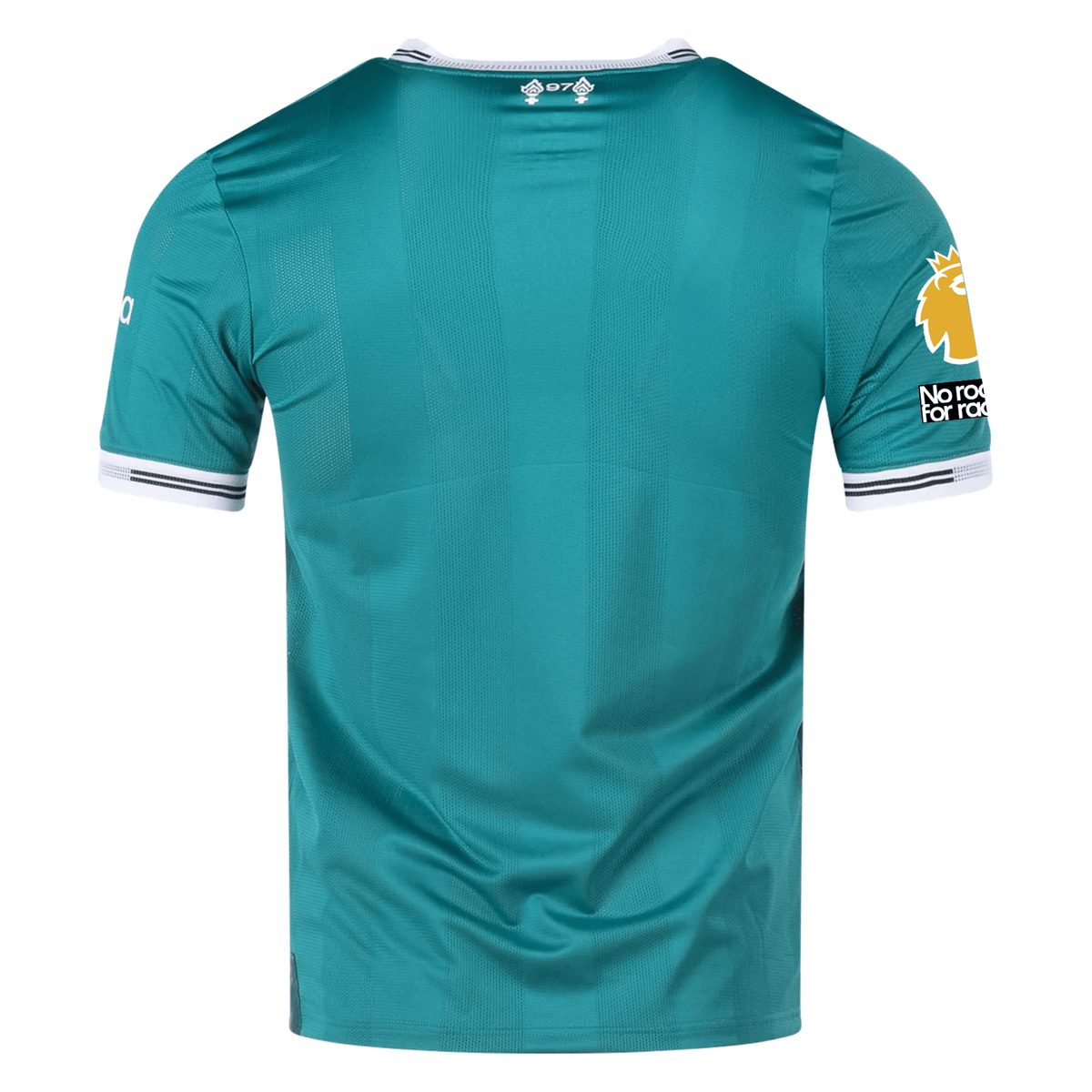 adidas Liverpool FC Authentic Third Jersey w/ EPL + No Room For Racism Patches 25/26 (Sea Green) | SoccerWearhouse