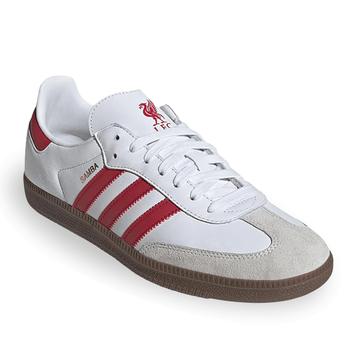 adidas Liverpool FC Samba Soccer Shoes (White/Red) | SoccerWearhouse