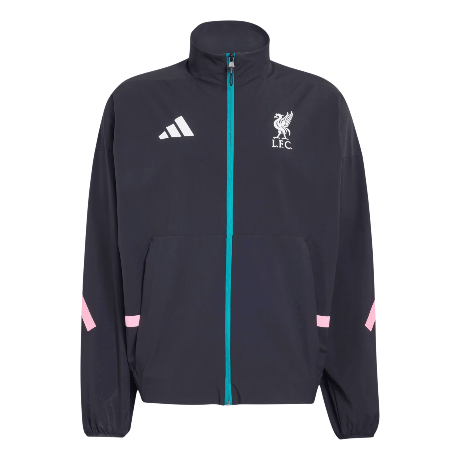 adidas Liverpool Z.N.E. Anthem Jacket 25/26 (Black) | SoccerWearhouse