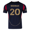 adidas Luke Brennan Atlanta United Authentic Home Jersey w/ MLS Patches 25/26 (Red/Black)
