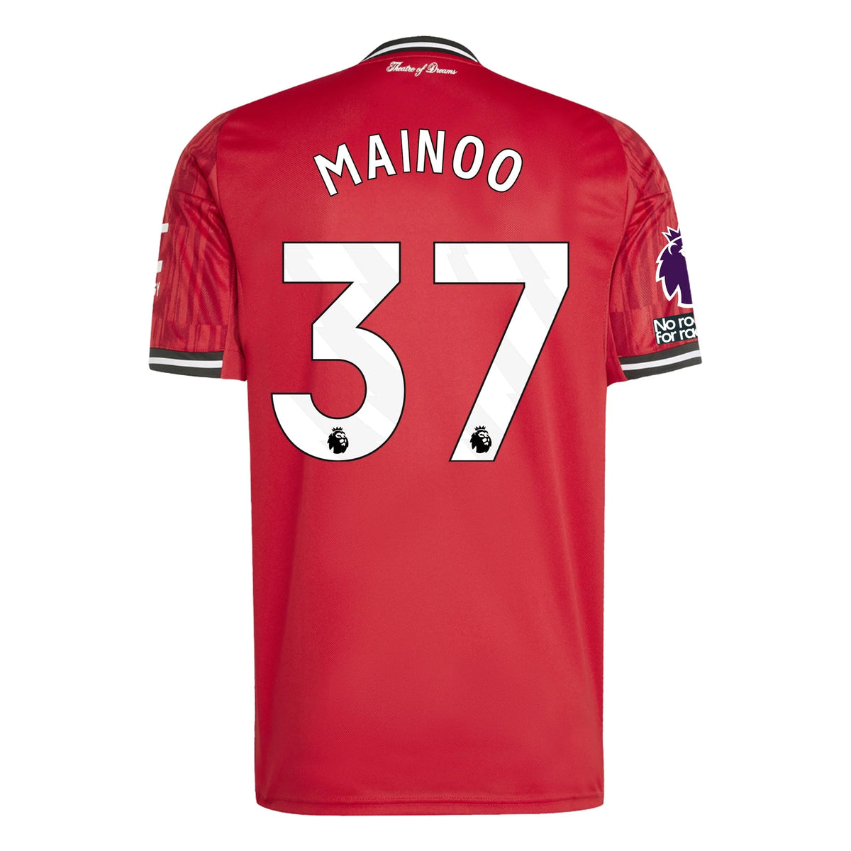 adidas Mainoo Men's Manchester United Home Jersey 25/26 w/ EPL + NRFR Patches (Red) | SoccerWearhouse