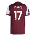 adidas Malen Men's Aston Villa Home Jersey 25/26 w/ NRFR + EPL Patches (Maroon/Blue)
