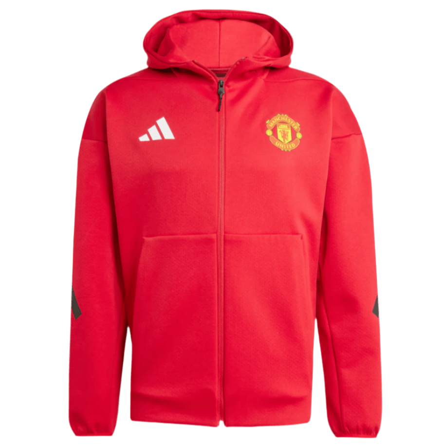 adidas Manchester United 25/26 Anthem Jacket (Red) | SoccerWearhouse