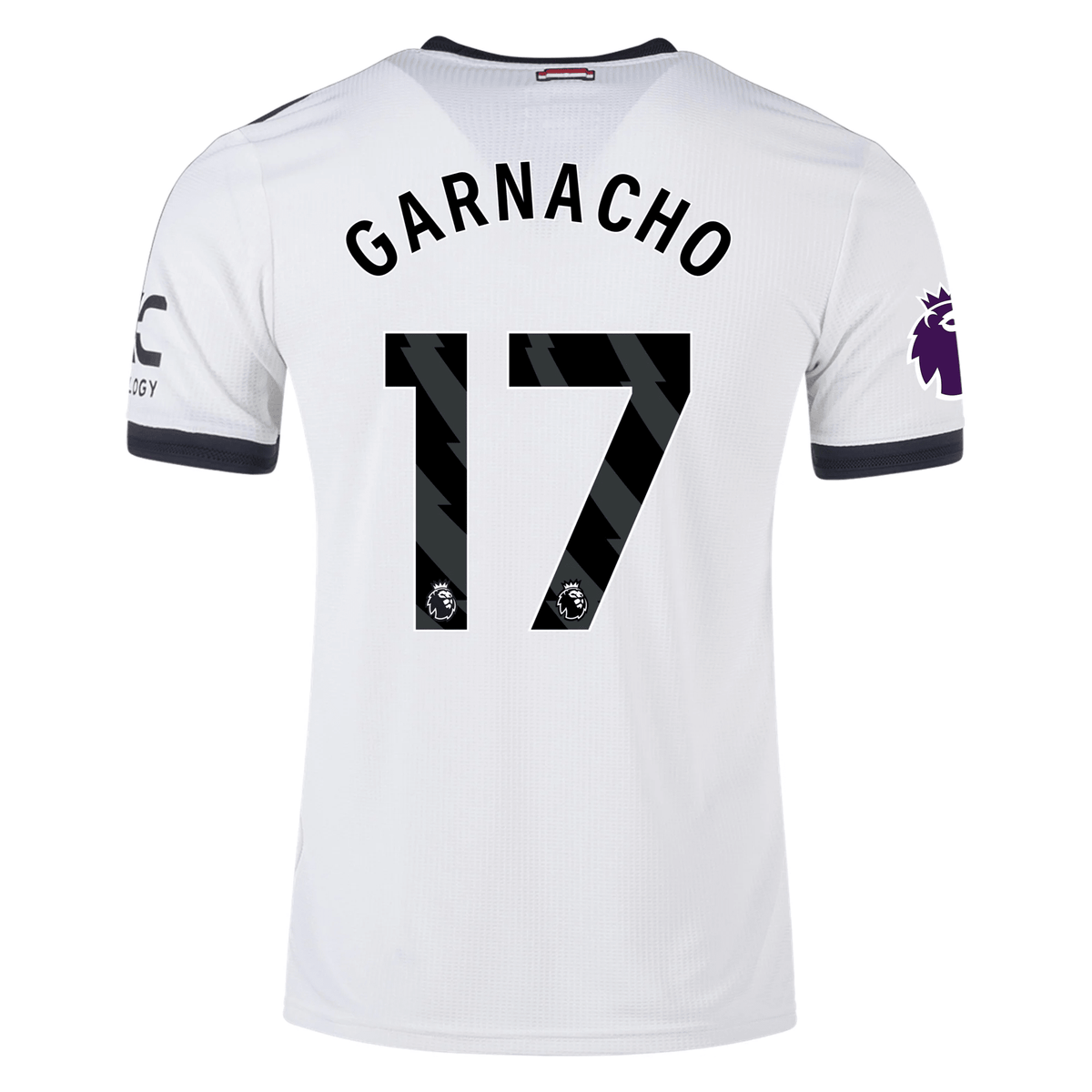 adidas Manchester United Alejandro Garnacho Authentic Third Jersey w/ EPL Patch 24/25 (Off White) | SoccerWearhouse