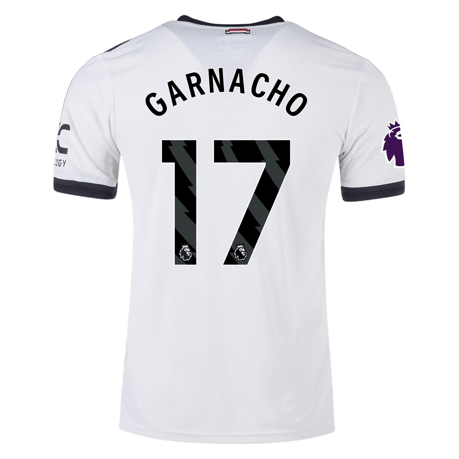 adidas Manchester United Alejandro Garnacho Authentic Third Jersey w/ EPL Patch 24/25 (Off White) | SoccerWearhouse