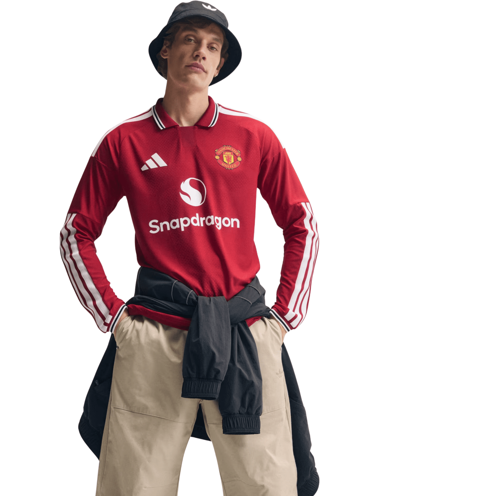 adidas Manchester United Authentic Long Sleeve Home Jersey 26/27 (Red) | SoccerWearhouse