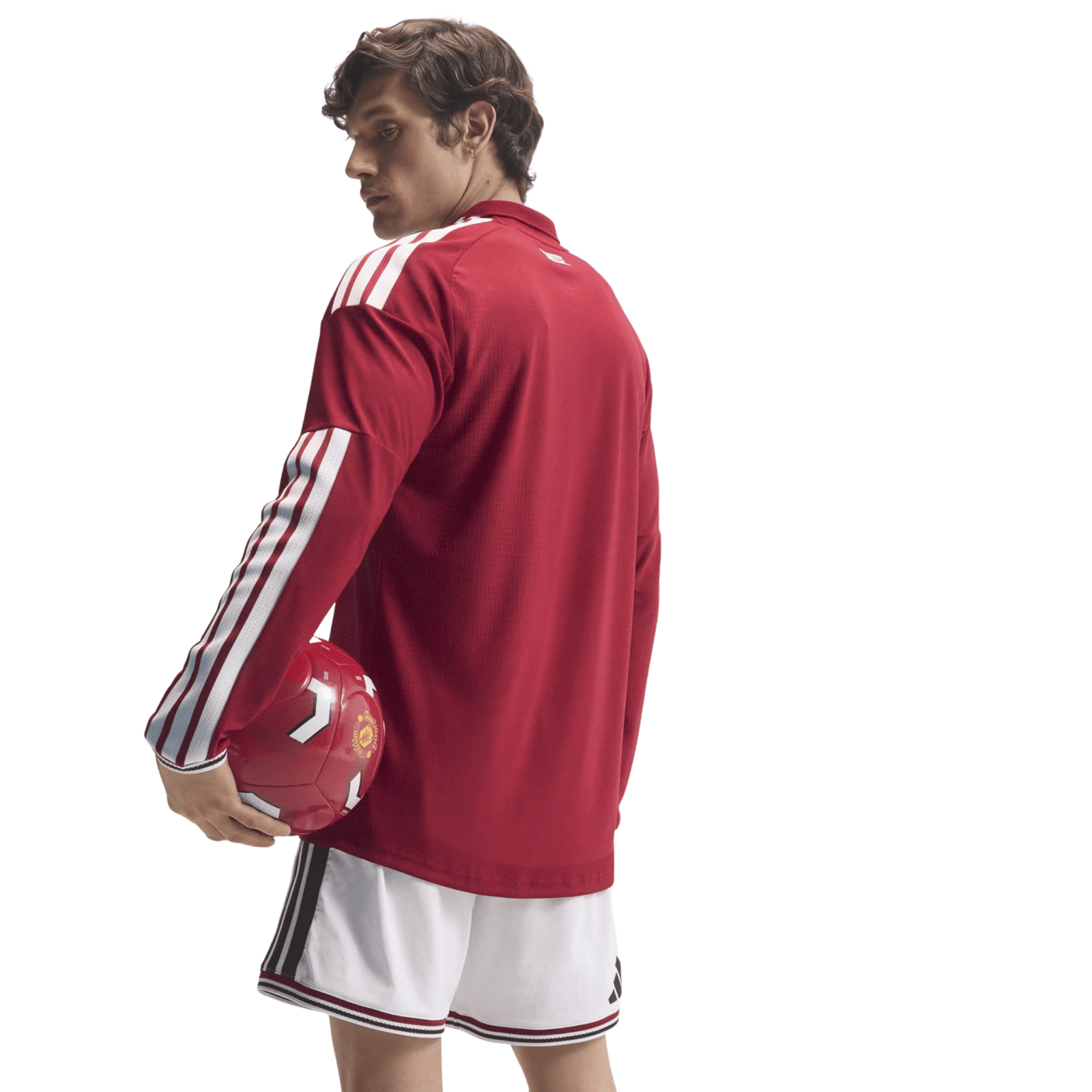 adidas Manchester United Authentic Long Sleeve Home Jersey 26/27 (Red) | SoccerWearhouse
